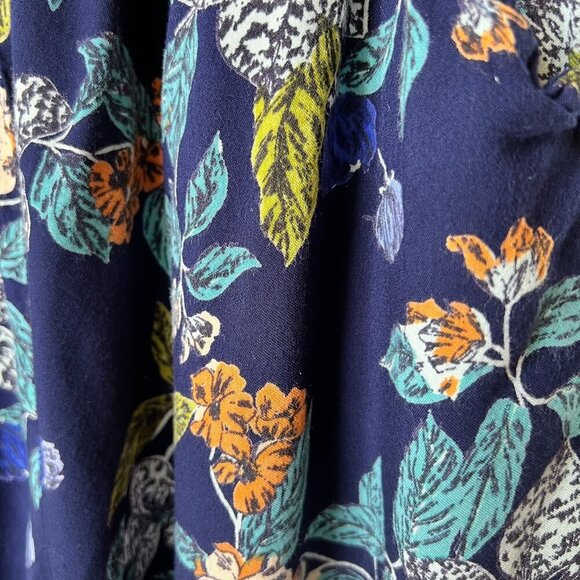 Angie Jumpsuit Womens Size Small Colorful Floral Ruffles Strapless Summertime - Picture 7 of 15